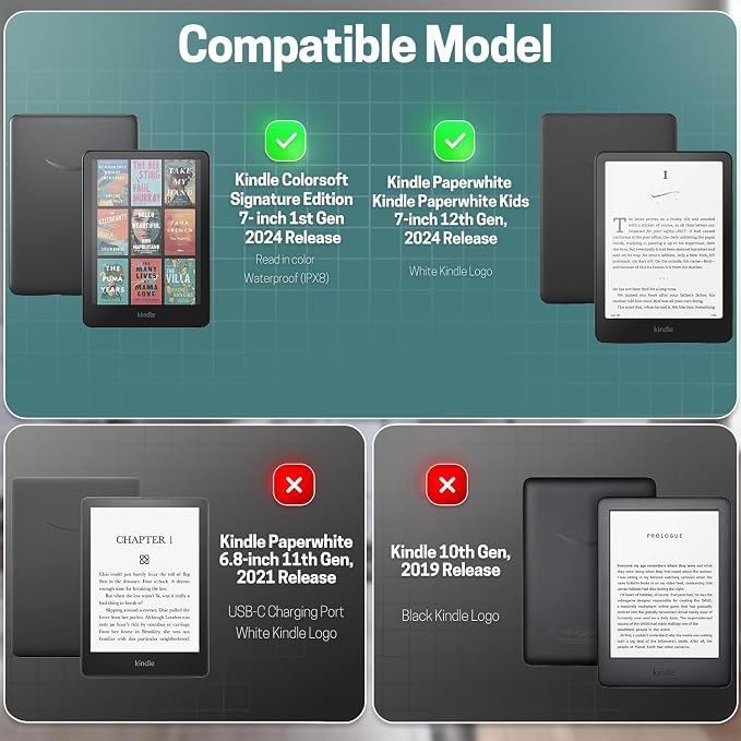 TNP Stand Case for Kindle Paperwhite 12th Generation 2024 / Kindle Colorsoft - Image 2