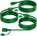 K KASONIC - Outdoor Extension Cord 25 FT, Evenly Spaced 3 Outlets Plugs by KASONIC