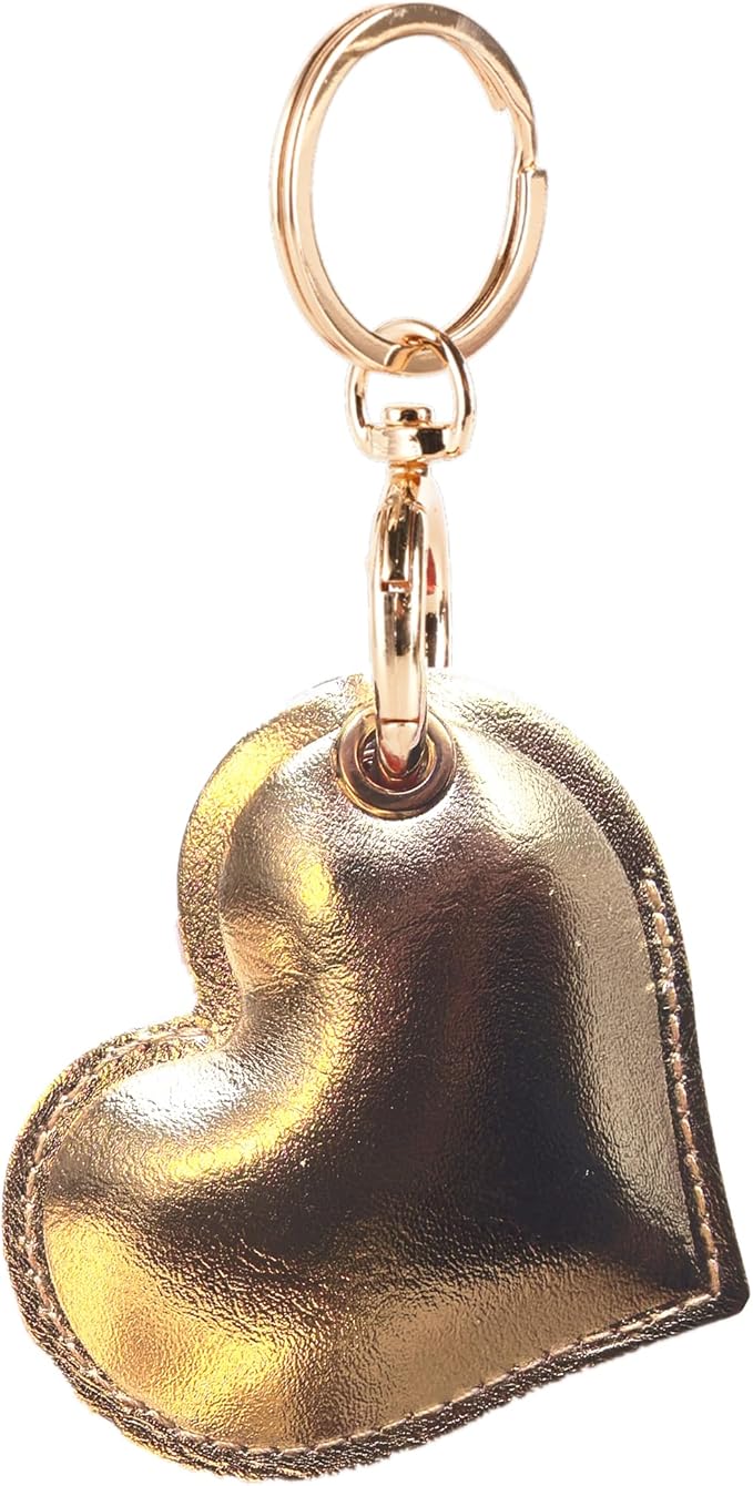Leather Charm Keychain Holder Case Compatible by BORKUANA