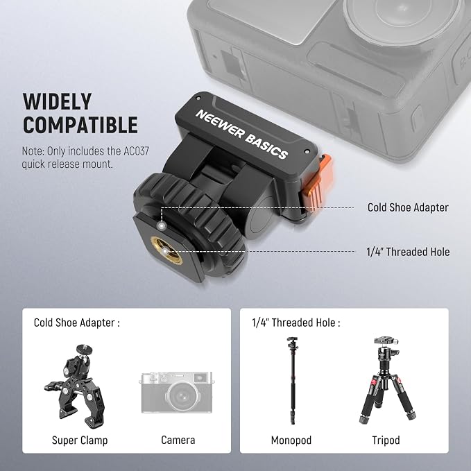 NEEWER Basics Magnetic Cold Shoe Mount Adapter Compatible - Image 4