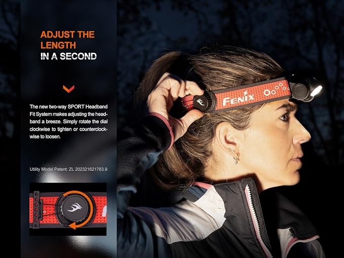 Fenix HM65R-T V2.0 Running Headlamp, 1600 Lumen White Light and Warm White Dual - Image 6