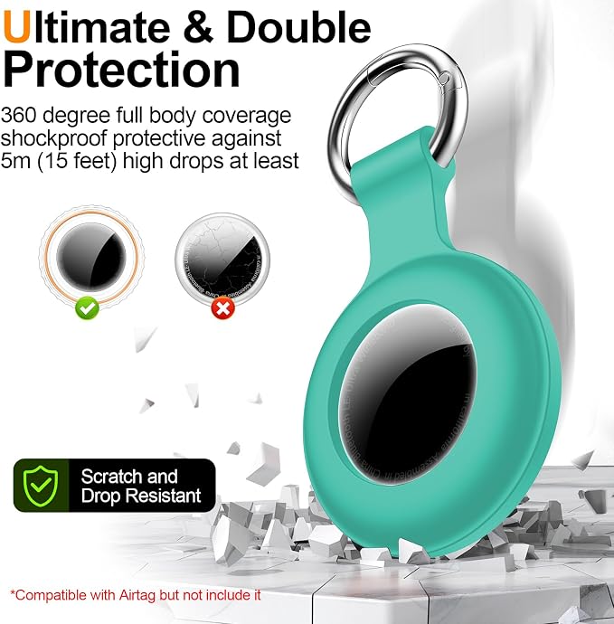 1|2|4Pack for Apple AirTag Holder, for Air Tag 2nd &1st Genaretion, Waterproof - Image 4