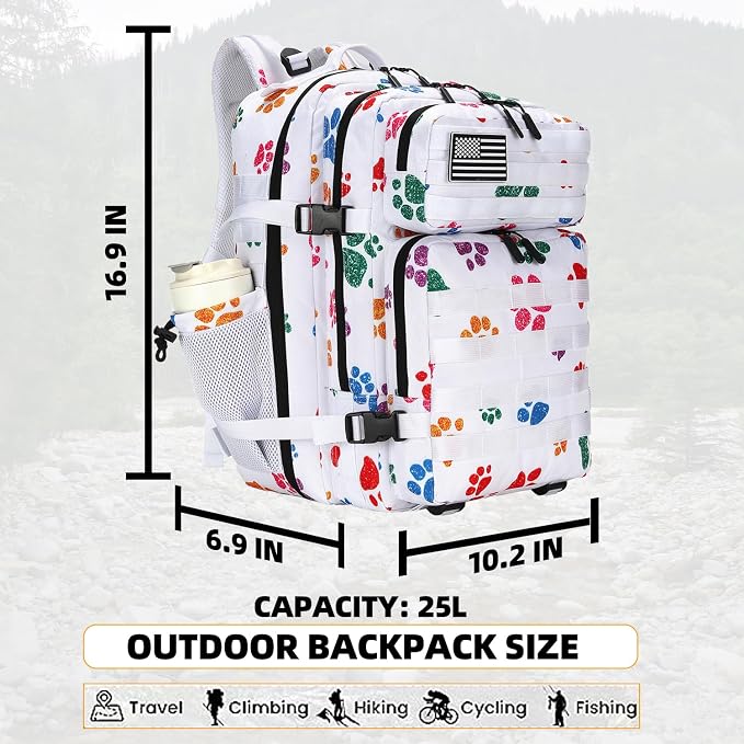 Lovelinks21 25L Tactical Military Backpack Small Travel Rucksack - Image 2