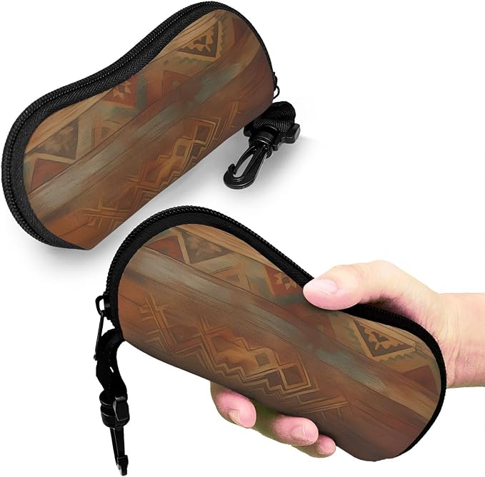 Watercolor Orca Whale Glasses Case Neoprene Portable Zipper Eyeglass Bag - Image 7
