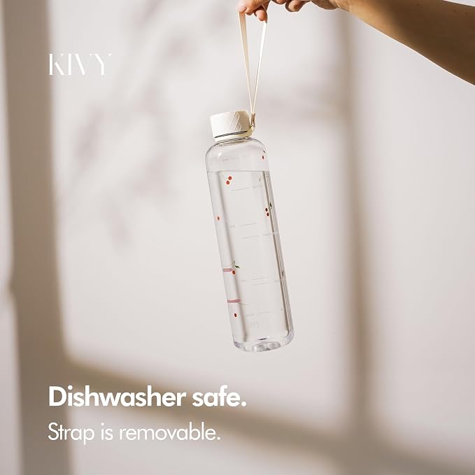 KIVY Clear water bottle 32oz Fits Backpack & Cupholder - Image 3