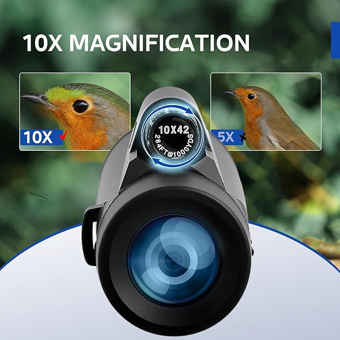 10x42 Monocular Telescope High Power HD, 330g Ultra-Lightweight & Portable - Image 2