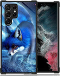 for Samsung Galaxy S22 Ultra Case, Snowy Mountain Fox Lake Pattern Graphic by FKBRCL4U