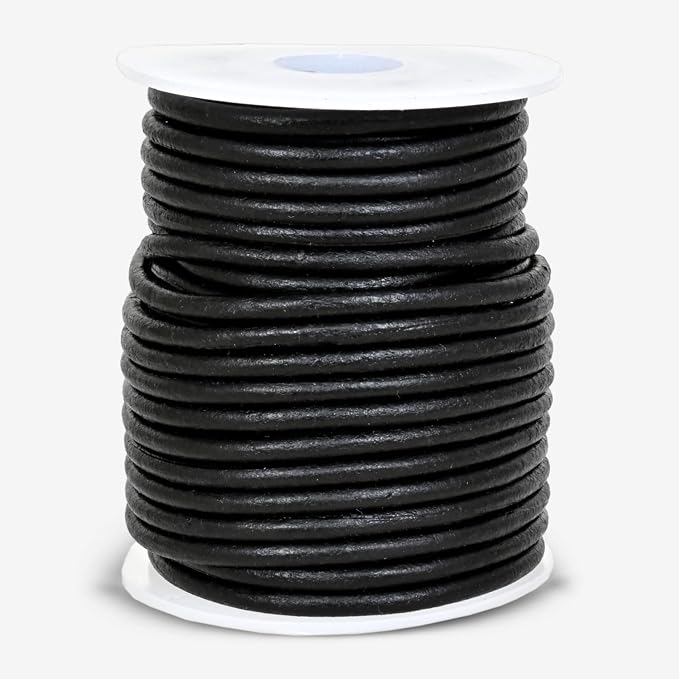 GENIQUE Real/Genuine Round Leather String Cord - Image 2