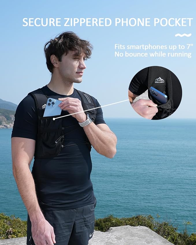 Zelvot Running Vest for Women Men, USA Original Patent, Adjustable Chest Straps - Image 3
