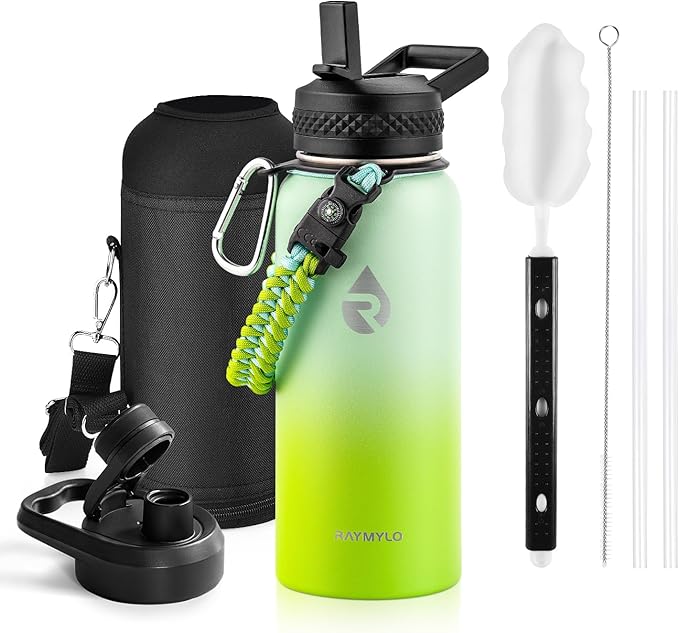 RAYMYLO Insulated Water Bottle 32 oz, Triple Wall Vacuum Stainless Steel by RAYMYLO