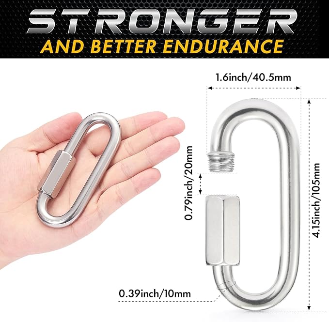 sprookber Stainless Steel Chain Quick Links - Image 2