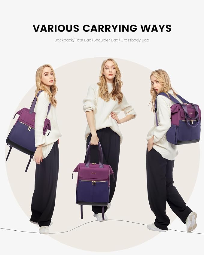 LOVEVOOK Laptop Backpack for Women, 17.7 Inch Work Laptop Bag - Image 6