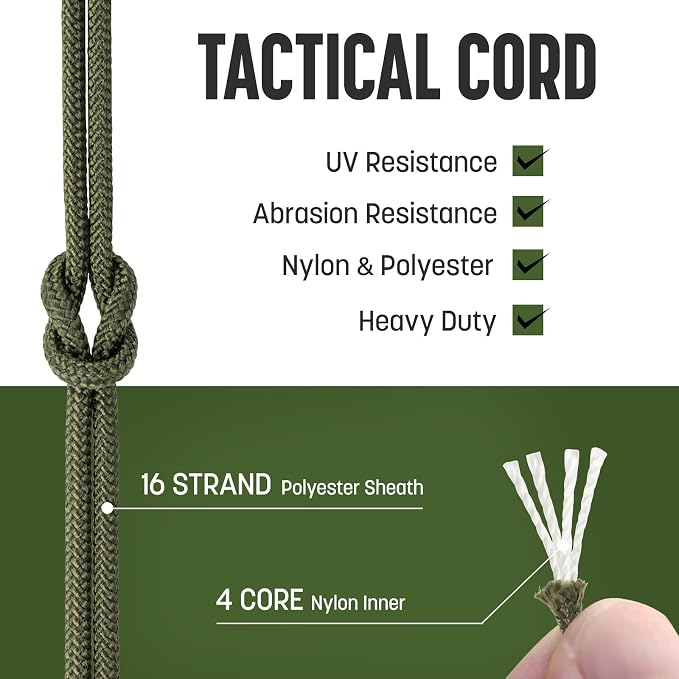 2.4mm Paracord 275LBS 100FT Rope Cord - Image 3