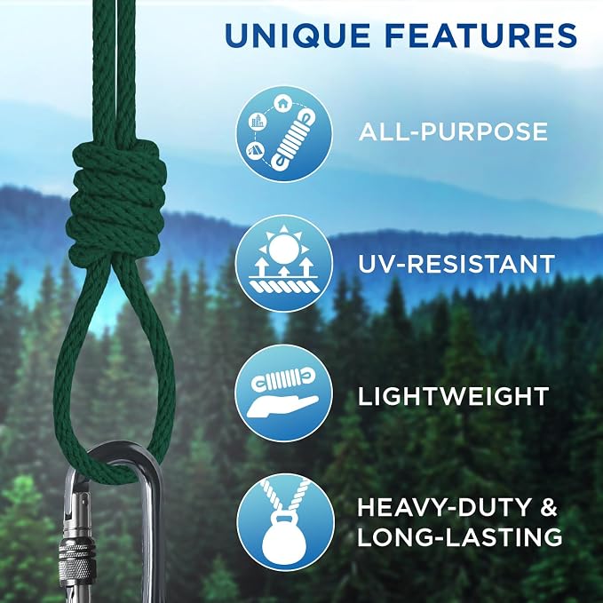 TECEUM Cotton Rope 3/16” – 50 FT – Strong All-Purpose Braided Rope – Natural - Image 4