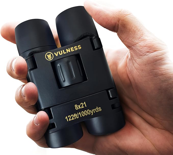 Binoculars for Adults | Compact Small Mini Travel Binocular for Bird Watching by Vulness