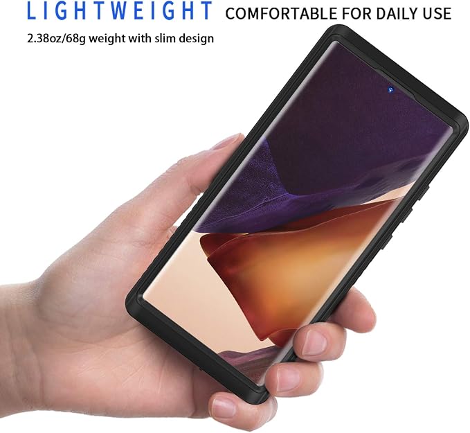 Lanhiem Galaxy Note 20 Ultra Case, IP68 Waterproof Dustproof Shockproof Case - Image 2