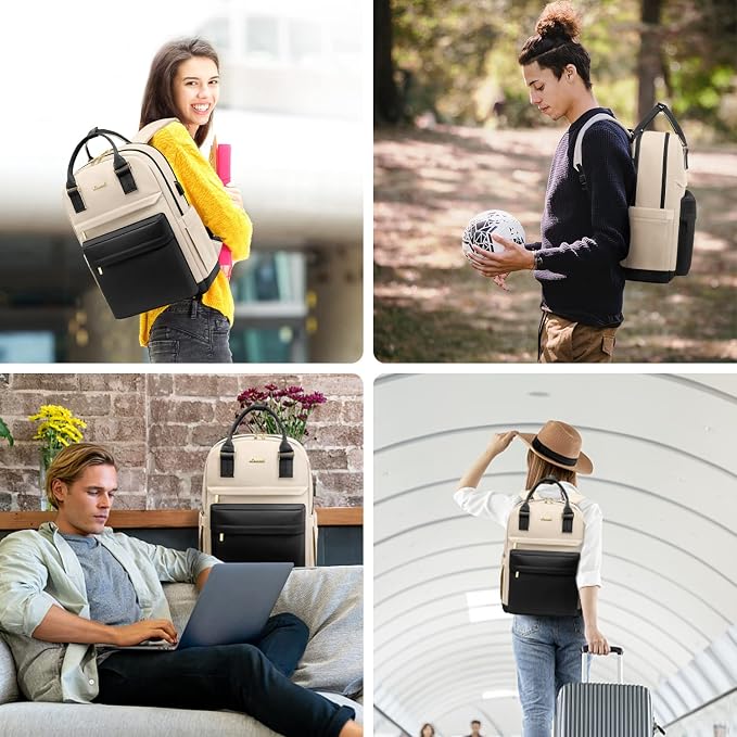 LOVEVOOK Laptop Backpack for Women Men 15.6 Inch Laptop Bag - Image 6