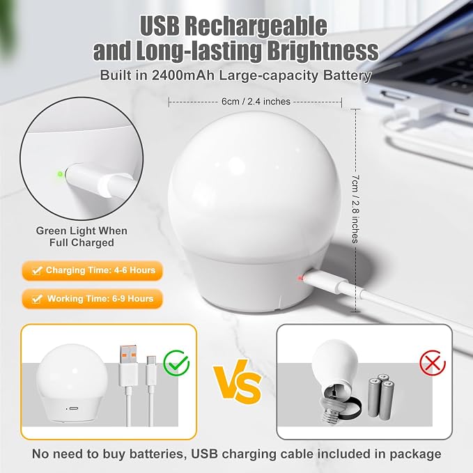Brightown E26 Rechargeable Light Bulb - Image 4