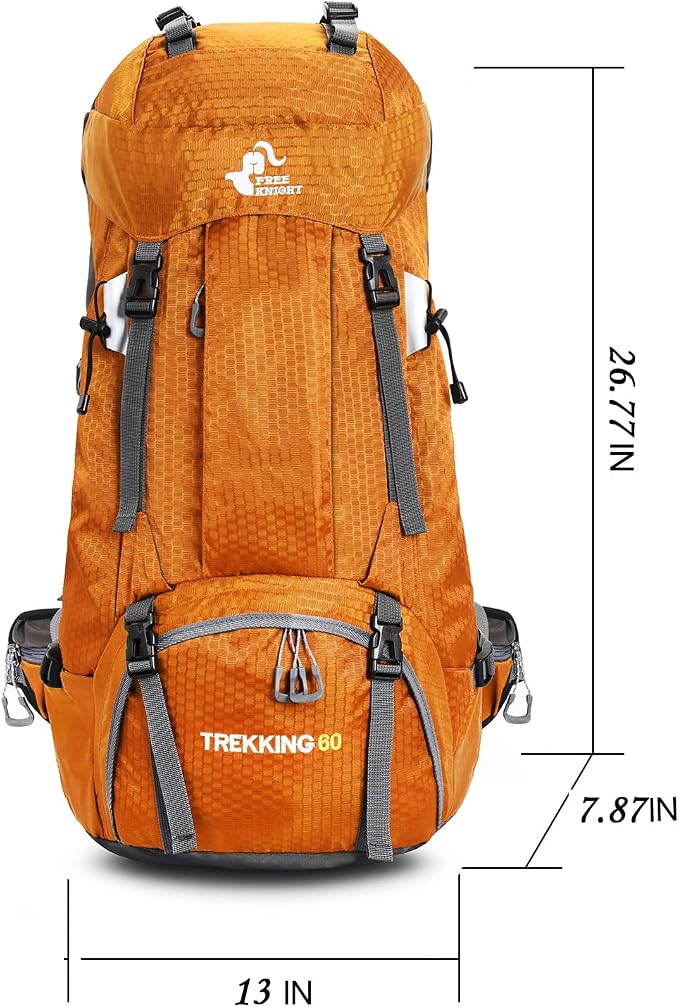 Bseash 60L Waterproof Hiking Camping Backpack - Image 2