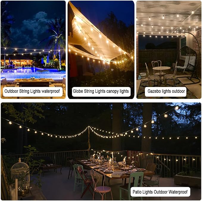 Outdoor String Lights Waterproof Patio Lights 200FT - Image 8