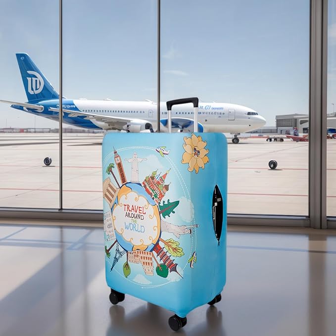 WUJIAONIAO Travel Luggage Cover Baggage Suitcase Cover Protector Skins 18-32 - Image 6