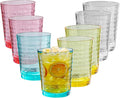 BPA-Free Plastic Tumblers 8 Pack | Reusable Dishwasher Safe | Stackable by AKMQYM