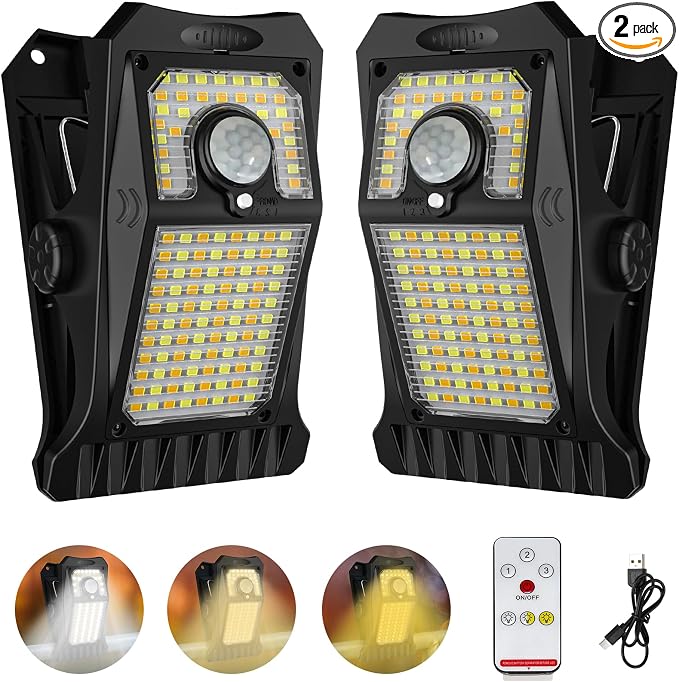 Tryme 118Leds Solar Lights Outdoor Clip Motion Sensor Lights Security Light 3 by Tryme