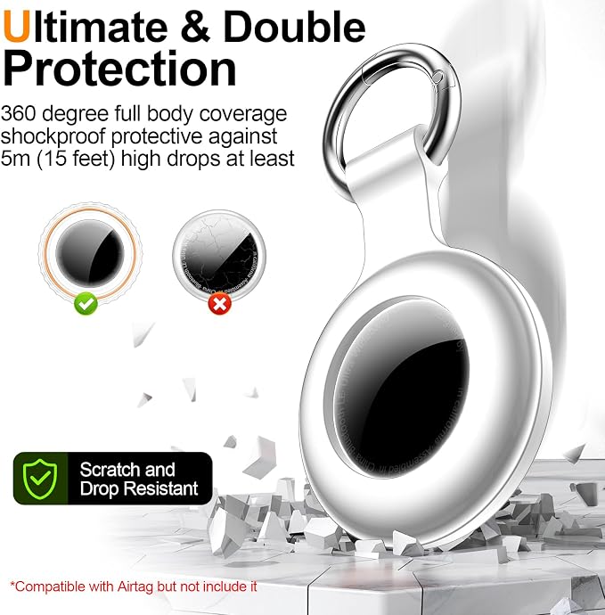 1|2|4Pack for Apple AirTag Holder, For Air Tag 2nd &1st Genaretion, Waterproof - Image 4
