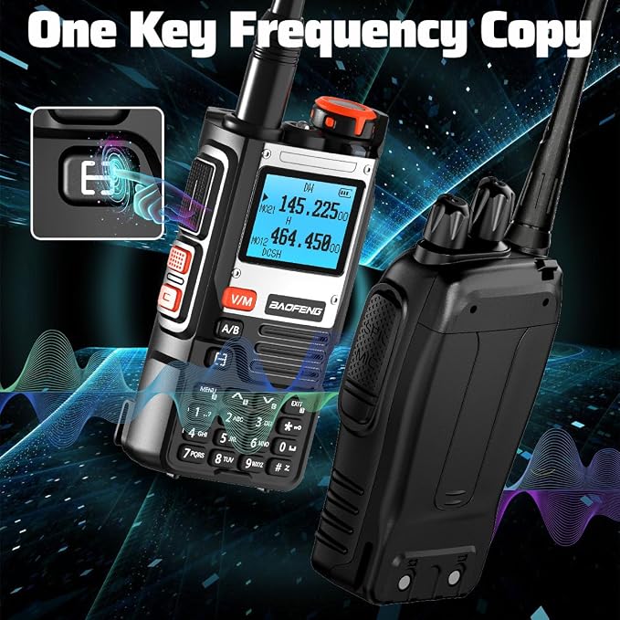 BaoFeng Radio Ham Radio Handheld K61 8W Rechargeable Walkie Talkies 2600mAh - Image 5