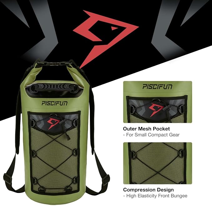 Piscifun Dry Bag, Waterproof Floating Backpack 10L/20L/30L/40L - Image 6