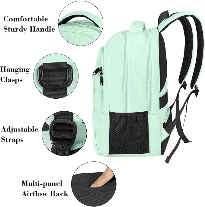 MATEIN Travel Laptop Backpack, 15.6 Inch Computer Backpack, Slim Lightweight - Image 7