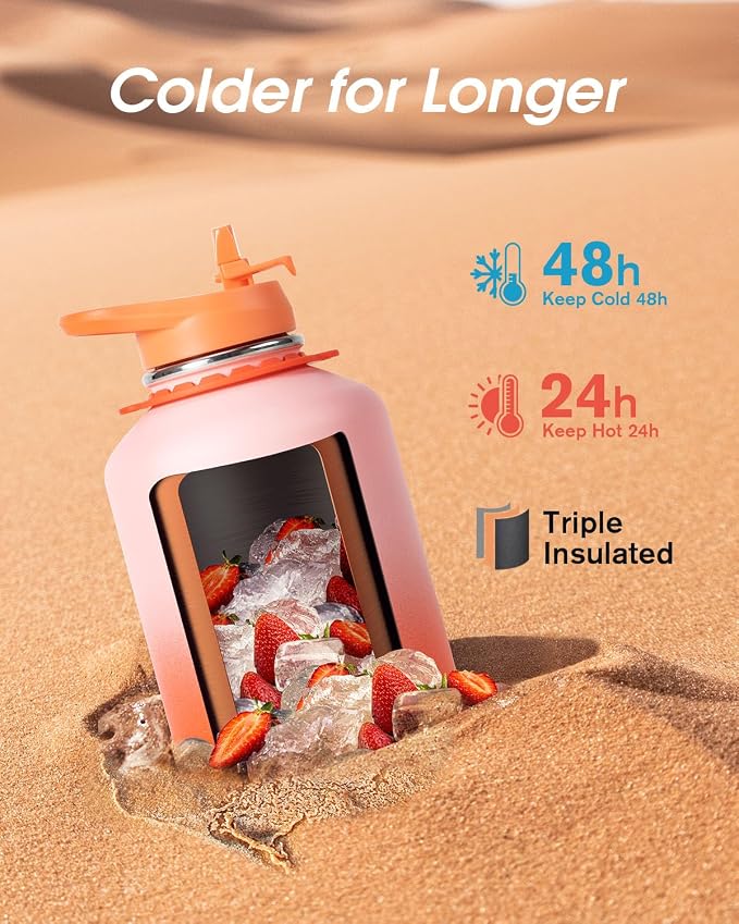 Coolflask 64 oz Water Bottle - Image 2