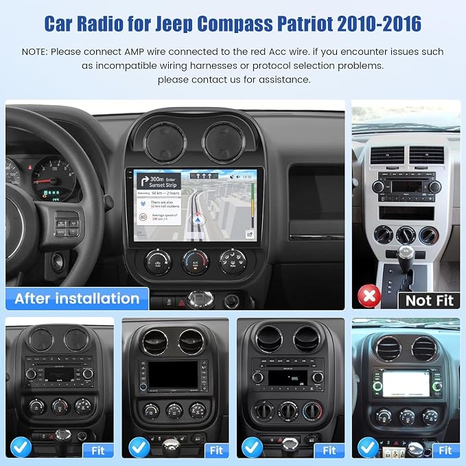Inefala Android 15 Car Radio for Jeep Compass Patriot 2010-2016 Car Stereo - Image 2