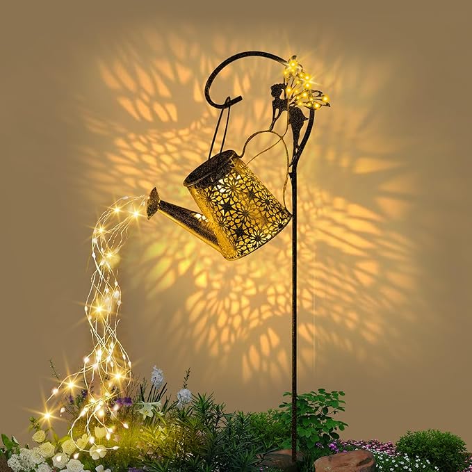 SRNPMIU Solar Watering Can Light, Solar Outdoor Decorative, Garden Decor Lights by Unknown