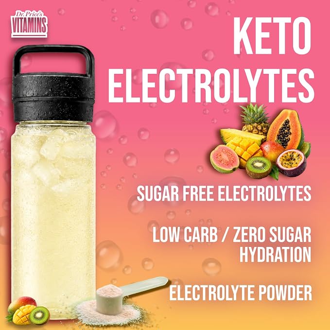 Dr. Price’s Electrolytes Powder Bulk – Tropical, 90 Servings | Sugar Free - Image 7