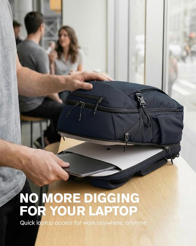 Tolaccea Travel Laptop Backpack 32L, TSA Friendly Flight Approved Computer Work - Image 8
