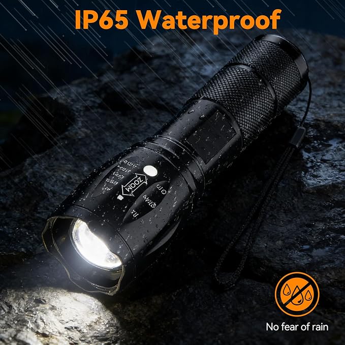BESTSUN LED Flashlight 2 Pack, High Lumens Small Tactical Flashlights - Image 6