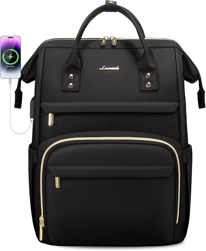 LOVEVOOK Laptop Backpack, 15.6 Inch Professional Womens Purse Computer Bag - Image 8