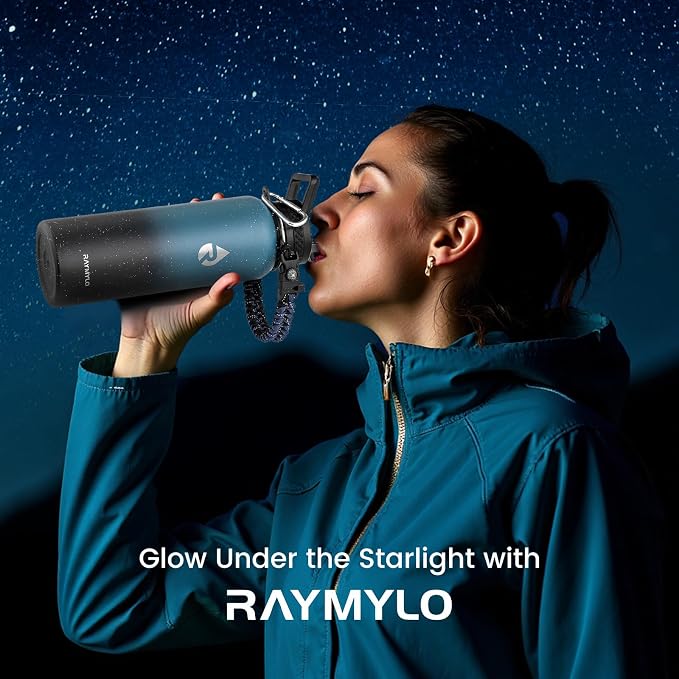RAYMYLO Insulated Water Bottle 40 oz, Triple Wall Vacuum Stainless Steel - Image 2