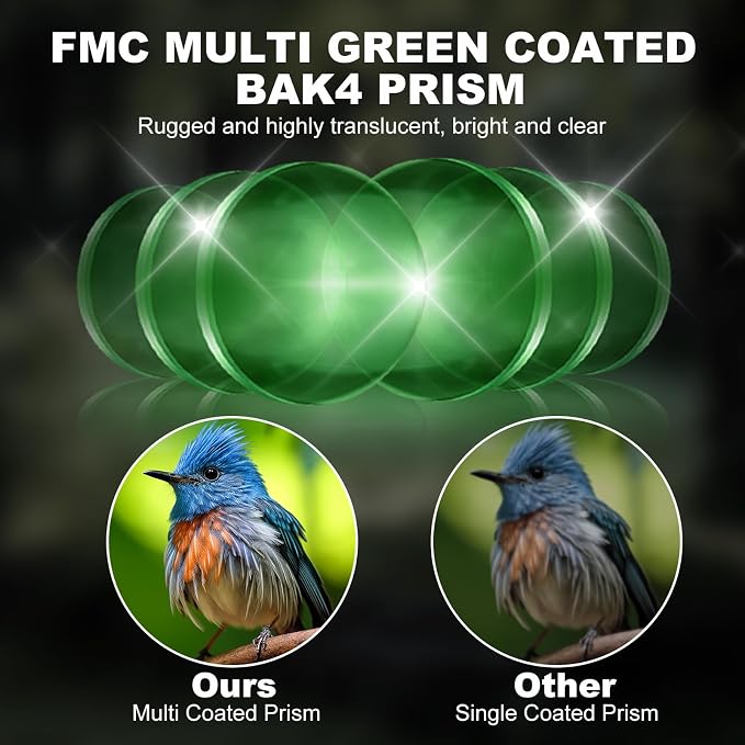 USCAMEL Binoculars for Adults and Kids 8×21 High Powered Compact Binoculars - Image 2