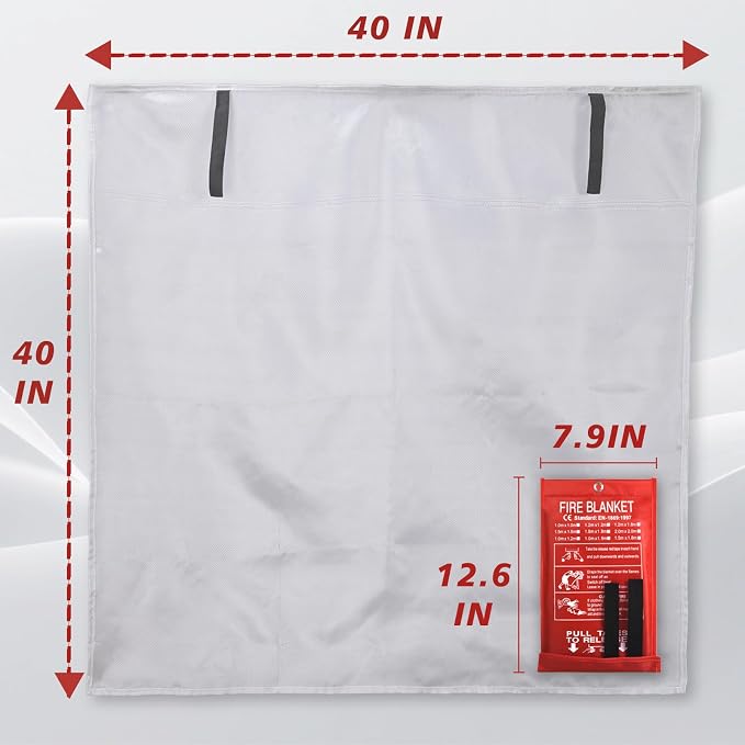 Ougist 4 Pack Emergency Fire Blanket - Image 4