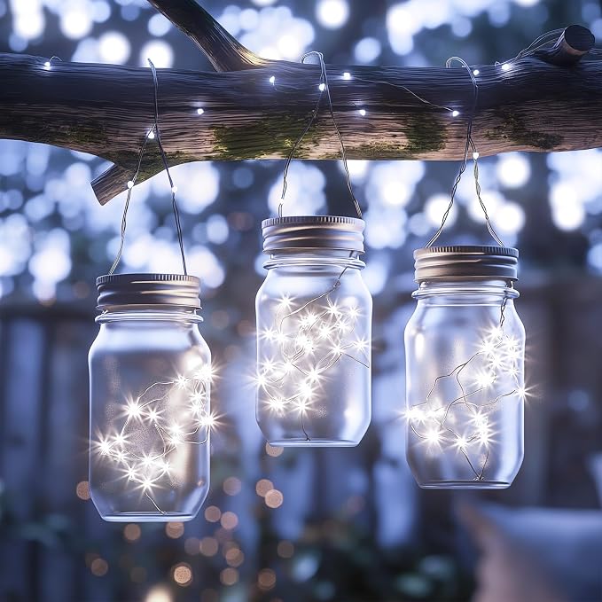 Minetom 2Pack Fairy Lights Plug in, 100 LEDs 33 Feet Firefly String Lights - Image 3