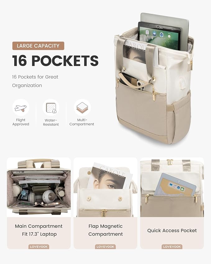 LOVEVOOK 17.3 Inch Laptop Backpack - Image 2