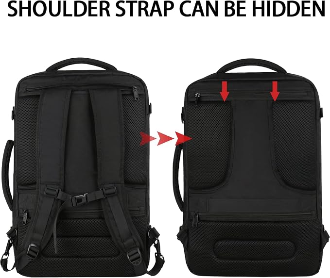 Vancropak Carry On Backpack, 45L Expandable Extra Large Travel Backpack - Image 4