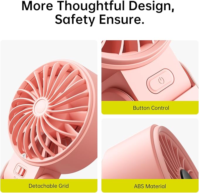 JISULIFE Handheld Fan Life7 – Ultimate Flexibility: Wide & Strong Airflow - Image 9
