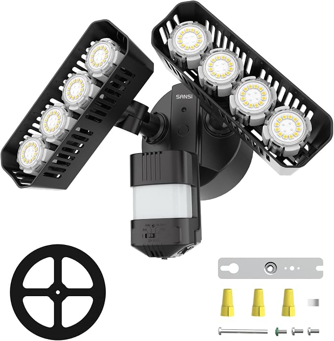 SANSI 7000LM Brightness Motion Sensor Outdoor Lights, 54W 5000K IP65 Waterproof - Image 9