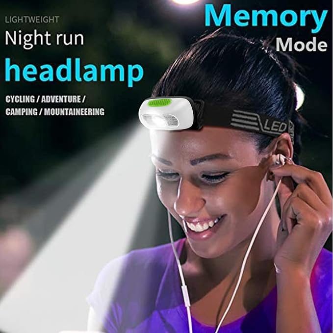 Rechargeable Headlamp 2 Pack, Ultra Bright 500 Lumen 5 Lighting Modes - Image 7