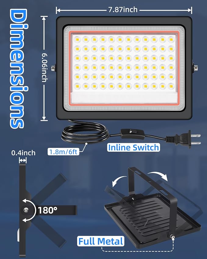 60W LED Flood Light Outdoor - Image 6