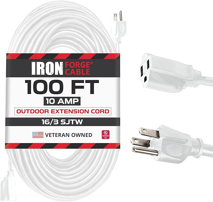 Iron Forge Cable Weatherproof 100 Ft Outdoor Extension Cord by IronForgeCable