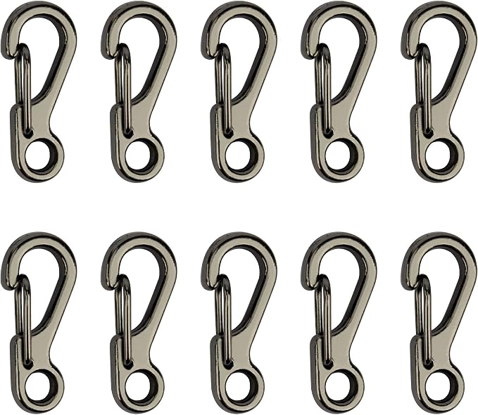 SWATOM Small Mini Carabiner Clip Tiny Spring Snap Hook Keychains Micro by SWATOM